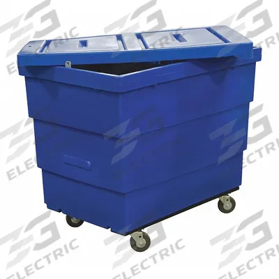 ROYAL BASKET TRUCKS Cube Truck: 23 cu ft, 800 lb, 43 1/2 in L x 29 in W x 37 in H, Blue - General Purpose Cube Trucks