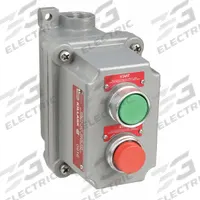Control Station: 2 Gang, (2) Push Buttons, 1NO/1NC, Start/Stop, 0 Pilot Lights, 1/2 in (MPN FXCS-4B4). Key specifications — Legend: Start/Stop; Action: Momentary/Momentary; Contact Form: 1NO/1NC; Brand: HUBBELL KILLARK; Operator Configuration Type: (2) Push Buttons.