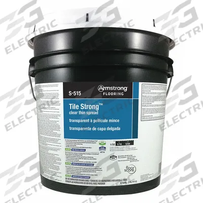 ARMSTRONG Construction Adhesive: Tile Strong, 4 gal, Pail, Cream - Flooring & Tile Construction Adhesives
