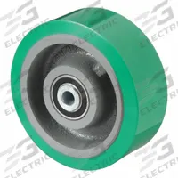 APPROVED VENDOR Caster Wheel: 8 in Wheel Dia., 3 in Wheel Wd, Polyurethane, 2,500 lb Load Rating (MPN 4DU71). Key specifications — Brand: APPROVED VENDOR; Wheel/Tread Color: Green.