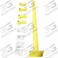 EDGESAFE SAFETY RAILING Safety Handrail: Toe Board Included, Floor Mounted Rail Mounting, Yellow (MPN ESR-ADDON-PCY). Key specifications — attr1047645: Handrail Section; attr1047618: EDGESAFE SAFETY RAILING; attr1047619: Yellow; attr1047632: Steel; attr1047646: Floor Mounted.