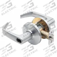 STANLEY SECURITY SOLUTIONS Door Lockset: Chrome, ADA Compliant (MPN 9K37H15DS3626). Key specifications — attr1024149: Not Ligature-Resistant; attr1011488: STANLEY SECURITY SOLUTIONS; attr1024446: F93; attr1011524: No Message; attr1011506: Contour Angle Return; attr1011485: Yes; attr1059461: Satin Chromium-Plated : Zinc Alloy.