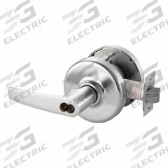 CORBIN Door Lockset: Classroom Lever Locksets, Chrome, ADA Compliant, LFIC (MPN CLX3381 AZD 626 CL6). Key specifications — Ligature Resistance: Not Ligature-Resistant; Brand: CORBIN; Lockset Function ANSI Code: F113; Visual Indicator Message: No Message; Lockset Style: Armstrong Lever; ADA Compliant: Yes; Finish: Satin Chromium-Plated.