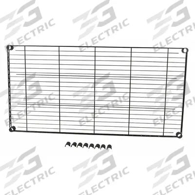 APPROVED VENDOR Shelving: For 3TPD2/3TPD7, For 3TPD2/3TPD7, 175 lb Cap, Powder Coated, Black - Shelves for Utility Carts with Wire Shelves