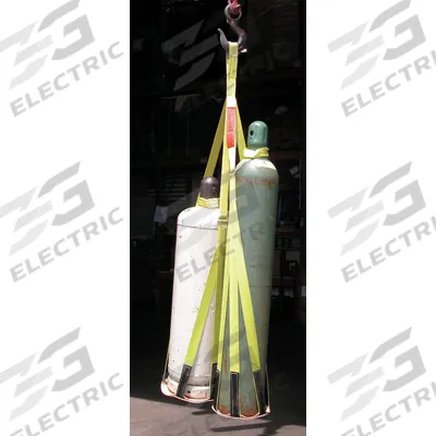 LIFT-ALL Gas Bottle Sling: Metal, 1,000 lb Wt Capacity, For 12 in Min. to Max. Drum Dia - Gas Bottle Slings