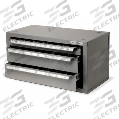 CLE-LINE Drill Bit Dispenser: 29 Compartments - Drill Bit Chests