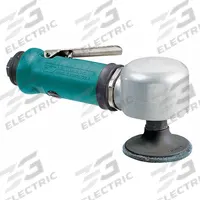 DYNABRADE Air Disc Sander: 2 in Pad, Locking, Heavy Duty, 0.33 hp, 20 cfm, Right Angle Grip, Fixed (MPN 52590). Key specifications — attr1320237: DYNABRADE; attr1320246: Rear.