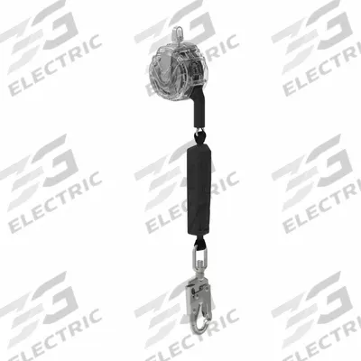 MSA Self-Retracting Lifeline: Aluminum Snap Hook Anchor, Harness Steel, 10 ft Line - Mounted SRLs