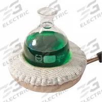 BRISKHEAT Heating Mantle: 50 mL Capacity, 60 W Watt - Max, Fiberglass Cloth, 450°C Temp - Max (MPN HM0050-HS1). Key specifications — Includes: 3 in Lead Wire with NEMA L1-15R Connector; Brand: BRISKHEAT; Mantle Material: Fiberglass Cloth; Manufacturer Part Number: HM0050-HS1; Includes Controller: Controller Not Included; Requires Controller: Controller Not Required.