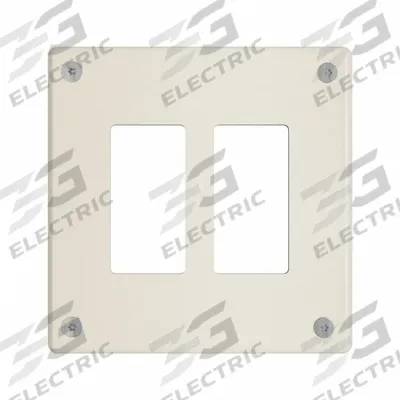 LEGRAND Wall Plate: Decorator-Rocker, 2 Gang, Ivory - Tamper-Resistant Wall Plates