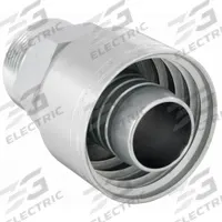 AEROQUIP Hydraulic Crimp Fitting: Steel x Steel, Straight, -20 For Hose Dash Size, Male x Genderless (MPN 1AA20MR20). Key specifications — Fitting Gender: Male x Genderless; Fitting Connection Type: ORS x Crimp; For Hose Dash Size: -20; Thread Size: 1-11/16"-12; Brand: AEROQUIP.