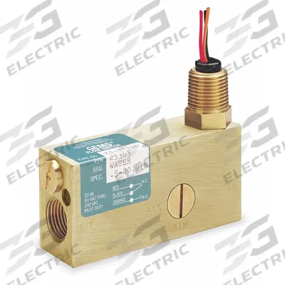 GEMS SENSORS Liquid Flow Switch: Piston, 316 Stainless Steel, 1/2 in FNPT - Adjustable Set Point Flow Switches