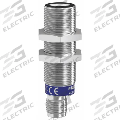 TELEMECANIQUE SENSORS Cylindrical Ultrasonic Sensor: 18 mm Dia, Built-in Connector, 5 - Pin M12 - Cylindrical Sensors with Built-in Connectors