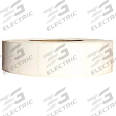 APPROVED VENDOR Barcode Printer Label: 1 1/2 in Label Wd, 1 in Label Ht, White - Industrial Thermal Transfer Labels