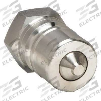 PARKER Hydraulic Quick Connect Hose Coupling: 3/4 in Coupling Size, 316 Stainless Steel - ISO B Series Hydraulic Quick-Connect Coupling Plugs