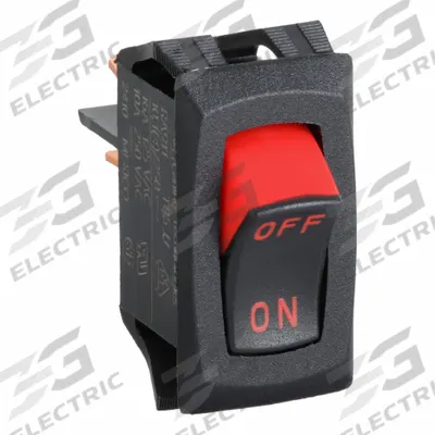 CARLING TECHNOLOGIES Rocker Switch: Series R, 2 Positions, SPST, Off/On - General Purpose Rocker Switches