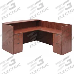 REGENCY Reception Station: Melamine, Cherry, 42 in Overall Ht, 71 in Overall Wd, 82 in Overall Dp (MPN LRDRT2FPCH)