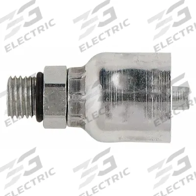 PARKER Hydraulic Crimp Fitting: Steel x Steel, Straight, -6 For Hose Dash Size - Parker Crimp Hydraulic Hose Fittings with SAE Connection