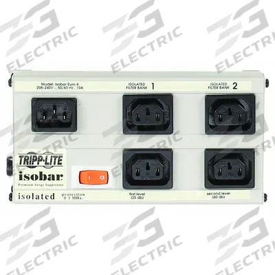 TRIPP LITE Outlet Strip: 4 Outlets, 6 19/32 ft Cord Lg, 640 J Rated Energy, 9 A Current - Industrial Surge Protectors