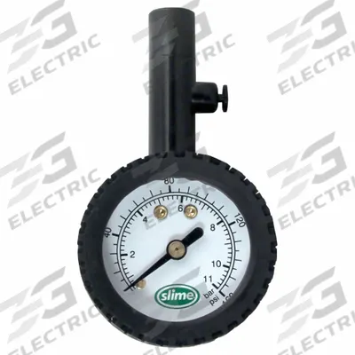 SLIME Dial Tire Gauge: Tire Pressure Gauge, Analog, 5 psi Pressure Increments - Dial Tire Pressure Gauges