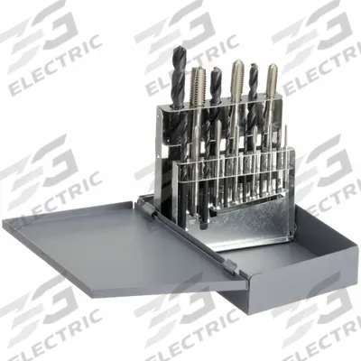 CHICAGO-LATROBE Drill Bit and Tap Set: 18 Pc (MPN 330088) - Drill Bit & Hand Tap Sets