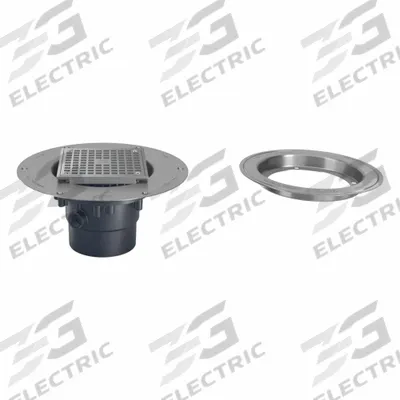 ZURN Floor Drain: 9 7/8 in Overall Dia, 5 in Grate Size, 3 in Nominal Pipe Size - Height Adjustable Floor Drains