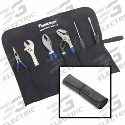 SKILCRAFT Tool Kit: 6 Total Pcs, Drivers and Bits/Pliers/Wrenches, SAE - Tool Sets with Tool Case