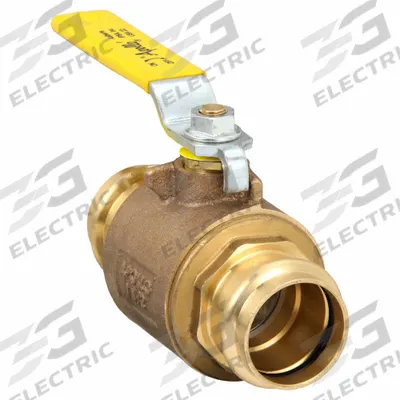 APOLLO Manual Two-Way Ball Valve: 1 1/2 in, Bronze, Straight, Press x Press, Full Port - Bronze Ball Valves