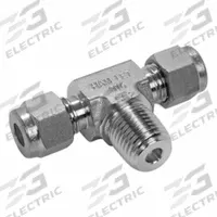 HAM-LET Compression Tee Fitting: 1/8 in OD x 1/8 in OD x 1/4 in Pipe Fitting Size, Stainless Steel (MPN 772L SS 1/8 X 1/4). Key specifications — Series: Let-Lok; Compatible Fitting Brands: Parker A-LOK; Brand: HAM-LET; Fitting Size: 1/8 in OD x 1/8 in OD x 1/4 in Pipe.