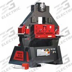 EDWARDS Ironworker: 460V AC /Three-Phase, 5 Stations, 120 Tonf Hydraulic Force, 40 A Current (MPN ED9-IW120-3P460-A). Key specifications — attr69797: Punch; attr67058: 1 in; attr66073: ED9-IW120-3P460-A; attr66076: EDWARDS.
