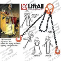 LIFT-ALL Adjust-A-Link™ Chain Sling: 1/2 in Chain Trade Size, 100 Chain Grade, Sling Hook, Adj (MPN 30007). Key specifications — attr994064: LIFT-ALL.