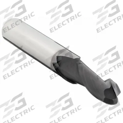OSG Ball End Mill: Carbide, TiAlN Coated, 2 Flute, 11/64" Mill Dia, 9/16" LOC - General Purpose Carbide Ball End Mills