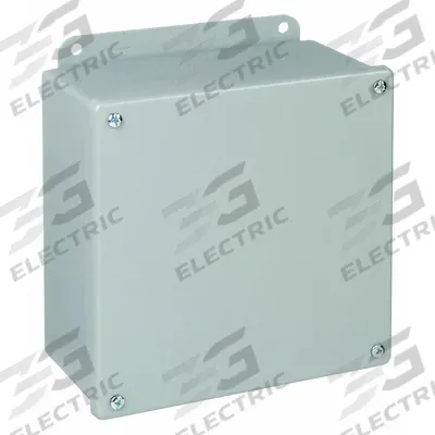 HOFFMAN Enclosure: Steel, 4 in x 4 in x 4 in, NEMA 12/13, Solid Cover - Steel Dust-Tight Enclosures
