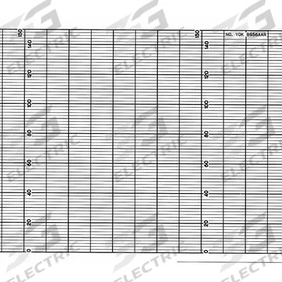 GRAPHIC CONTROLS Fanfold Paper Strip Chart: Fanfold Paper Strip Chart, 7 7/8 in Strip Chart Wd - Strip Chart Paper Compatible with Yokogawa