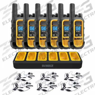 DEWALT Handheld Two Way Radio: DXFRS300 Series, FRS/GMRS, Analog, 1 W, 22 Channels - FRS & GMRS Personal Radios