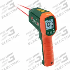 EXTECH Infrared Thermometer: IR320-NIST, Included, Max Temp/Min Temp, Adj @ 0.10 to 1.00, Mini Body. Key specifications — Features: Identifies Target Area Between the Two Points (1 in/25 mm Diameter of Measured Area); Testing Functions: Maximum Temperature; Temperature Alerts: High Temperature; Standards: CE; Resolution °F: 2°F; Manufacturer Part Number: IR320-NIST; Mounting Style - NEW: Handheld Only; Intrinsic Safety - NEW: Not Specified Intrinsically Safe.