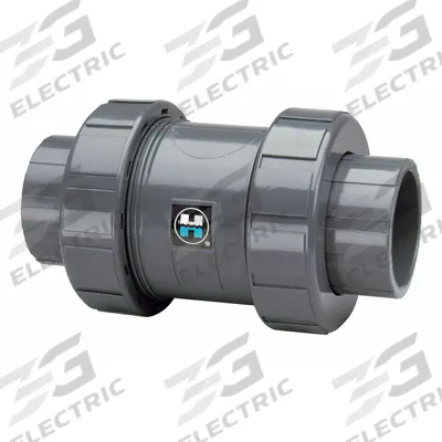 HAYWARD Check Valve: Ball, Inline Valve Body, CPVC, 3 in Pipe Size, Flange x Flange - CPVC Ball Check Valves