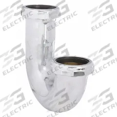 APPROVED VENDOR Bend: Brass, Chrome-Plated, Silver, 1 1/2 in Nominal Pipe Size, 5 1/2 in Overall Lg (MPN 1PNL9). Key specifications — Finish: Chrome-Plated; Includes: Slip Nut and Washer; Includes Cleanout: No; Brand: APPROVED VENDOR.