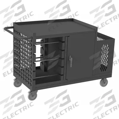 APPROVED VENDOR Wire-Spool Dispensing Cart: 1,200 lb Load Capacity, Gray - Wire-Spool Dispensing Storage Carts