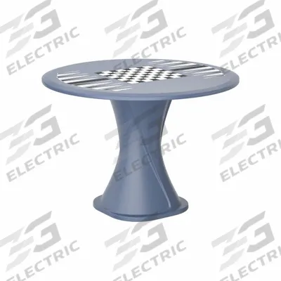 CORTECH Table: 29 in Overall Ht, 42 in Overall Dia, Game Top Included, Ballast Accepted - Cascade Base Tables