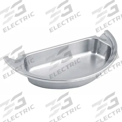 SPRING USA Food Pan: Half Size, Half Round, 1.8 ga Gauge, 2 qt Capacity - Steam Table Pans