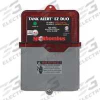 SJE-RHOMBUS Dual Level Alarm: High Level, 120V AC, Auto, 82 dB, Audio/Visual, 2 Alarm Inputs, 3R (MPN 1052374). Key specifications — Brand: SJE-RHOMBUS; Nameplate Voltage: 120V AC; Manufacturer Part Number: 1052374; Switch Type Included: Tether Float; Battery Backup: No.