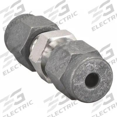 PARKER Compression Fitting Union: 1/16 in OD x 1/16 in OD Fitting Size - Single-Ferrule Stainless Steel Fittings