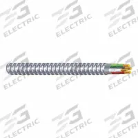 SOUTHWIRE Metal Clad Cable: 8 AWG, 3 Conductors, Copper, 50 ft, Aluminum, Std, THHN (MPN 68713799-50). Key specifications — Brand: SOUTHWIRE.