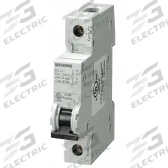 SIEMENS IEC Miniature Circuit Breaker: 20 A Amps, 60V DC, 14kA at 240V AC, Screw Clamp, 5SJ4, AC/DC (MPN 5SJ41207HG40). Key specifications — Brand: SIEMENS; DC Voltage Rating: 60V DC; Max. AIR Rating: 14kA at 240V AC; Terminal Connection: Screw Clamp; AC Voltage Rating: 240V AC.