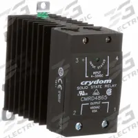 CRYDOM Solid State Relay: DIN-Rail Mounted, 65 A Max Output Current, SCR, AC Output (MPN CMRD4865). Key specifications — Brand: CRYDOM; Current Type: DC; Electrical Connection: Cage Type; Finger Safe: Yes; Input Current: 30 mA; Maximum Output Current without Heat Sink: 65 A; Mounting Style: DIN Rail; Output Voltage: 48 to 530V AC.