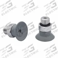 SCHMALZ Vacuum Pad Assembly: G1/8 in, 28.2 mm Pad Dia, NBR, 55 A, Gray, 17.2 mm Pad Ht (MPN 10.01.01.14116). Key specifications — attr1019168: 55 A; attr1019165: 10.01.01.14116; attr1019167: SCHMALZ; attr1019180: Gray.