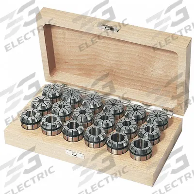 TECHNIKS Collet Set: ER32, 7/32 in to 3/4 in Collet Size Range - Standard ER Collet Sets