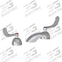 CHICAGO FAUCETS Low Arc Bathroom Faucet: 404, Cast Brass, Polished Chrome Finish, 0.5 gpm Flow Rate (MPN 404-V317E66ABCP). Key specifications — Includes: Mounting Hardware; Brand: CHICAGO FAUCETS; Series: 404.