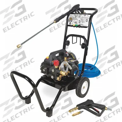 MI-T-M Electric Pressure Washer: Cart, 120 V – Single-Phase, 1,400 psi, 1.5 gpm - Cold Water Pressure Washers